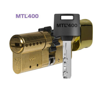 MTL400 Mul-T-Lock цилиндр с перекодировкой (4+1+1) L 100 ТШ (45х55Т) кл/верт (латунь)