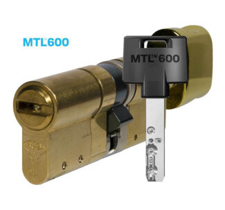 MTL600 Mul-T-Lock цилиндр с перекодировкой (4+1+1) L 105 ТФ (65х40Т) кл/верт (латунь)