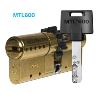 MTL600 Mul-T-Lock цилиндр с перекодировкой (4+1+1) L 100 Ш (35х65) кл/кл (латунь)