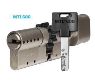 MTL600 Mul-T-Lock цилиндр с перекодировкой (4+1+1) L 110 ТШ (40х70Т) кл/верт (никель)