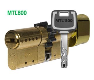 MTL800 Mul-T-Lock цилиндр с перекодировкой (4+1+1) L 66 ТШ (33х33) кл/верт (латунь)
