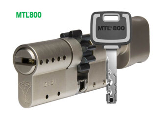 MTL800 Mul-T-Lock цилиндр с перекодировкой (4+1+1) L 90 ТШ (40х50) кл/верт (никель)