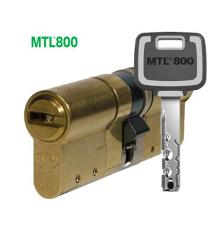 MTL800 Mul-T-Lock цилиндр с перекодировкой (4+1+1) L 76 UФ (45х31U) кл/дл.шток (латунь)