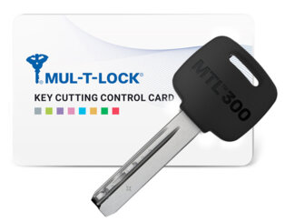 MTL300 Mul-T-Lock цилиндр с перекодировкой (4+1+1) L 80 Ф (40х40) кл/кл (никель)