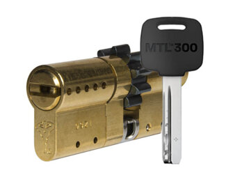 MTL300 Mul-T-Lock цилиндр с перекодировкой (4+1+1) L 76 Ш (33х43) кл/кл (латунь)