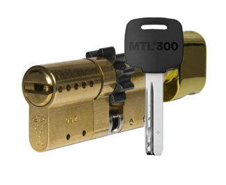 MTL300 Mul-T-Lock цилиндр с перекодировкой (4+1+1) L 71 ТШ (33х38Т) кл/верт (латунь)